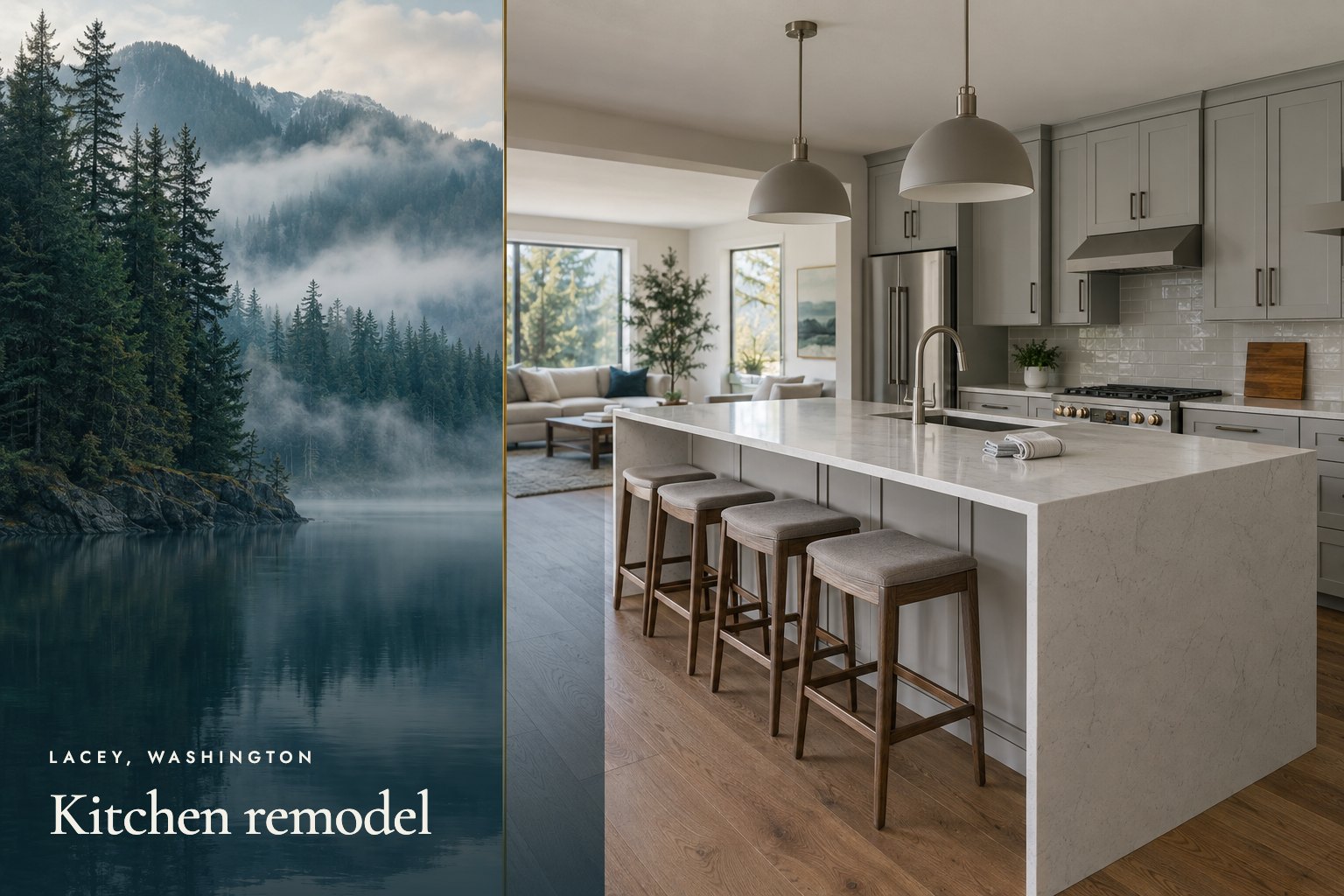 Kitchen remodel in Lacey, Washington