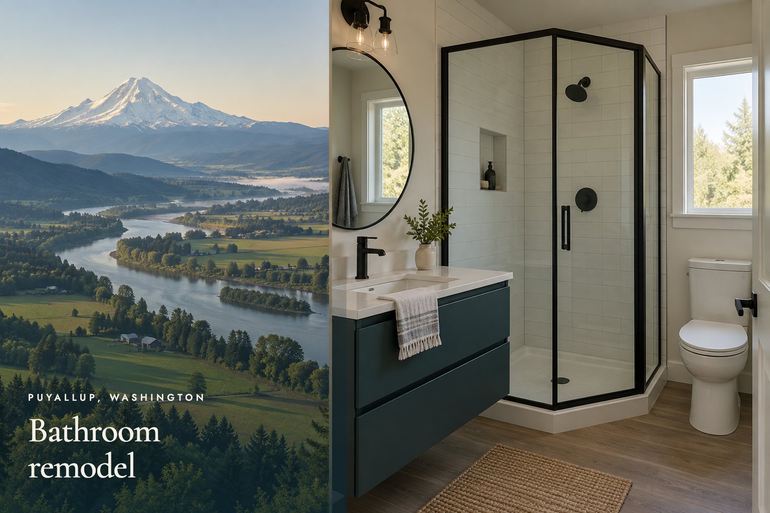 Bathroom remodel in Puyallup, Washington
